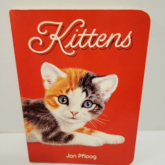 Vtg KITTENS by Jan Pfloog 1977 Hardcover Kids Toddler Board Book - Picture 1 of 4